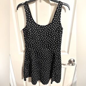 Divided by H&M Women's Black & White Polka Dot Tank Dress, Sz 10, NWOT